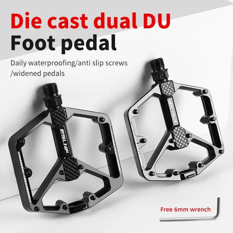 Aluminum Alloy Bike Pedals With Bearings and Anti Slip Grip