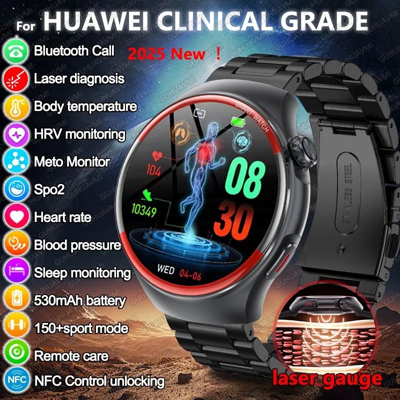 HealthTrack Pro Smart Watch Heart Rate Blood Pressure Bluetooth Call