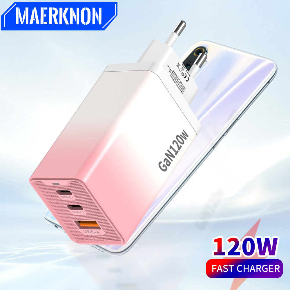 USB Charger GaN Fast Charging Phone Charger Adapter PD Type C Quick Charge Wall Charger