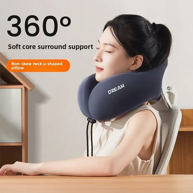 High-Density Memory Foam U-Shaped Travel & Airplane Pillow