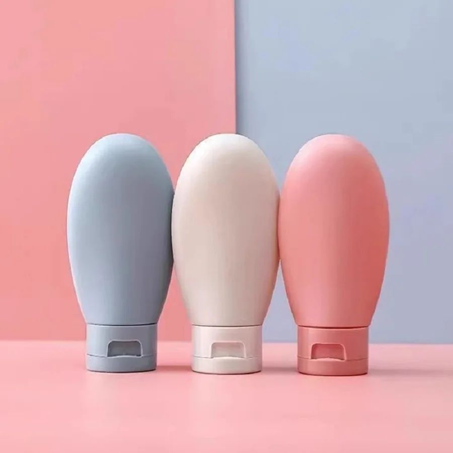 TravelMate 60ml Silicone Travel Bottles – Leakproof Refillable Lotion & Shampoo Containers