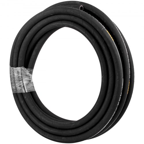 Coiled Hydraulic Hose, Rubber Hydraulic Hose 4000 PSI, Heavy-Duty Steel Wire Braid, Flexible Bulk Hydraulic Oil Hose