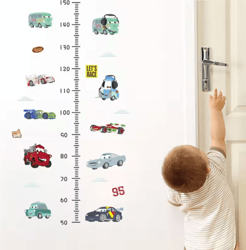 3D Cars Wall Stickers Lightning McQueen Kids Room Cartoon Decals