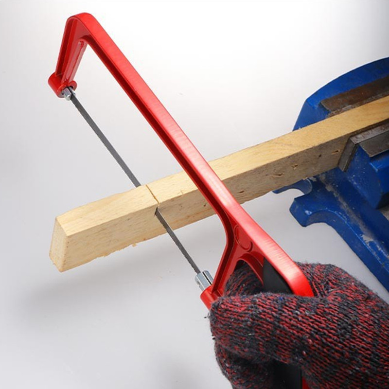 Mini Saw Frame for DIY Woodworking Child-Friendly Steel Hand Saw with Metal Blade