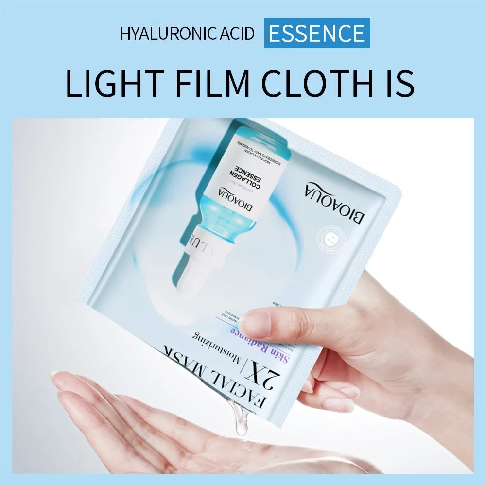 BIOAQUA 20-Pack Centella Collagen Sheet Masks Hydrating & Refreshing Facial Care