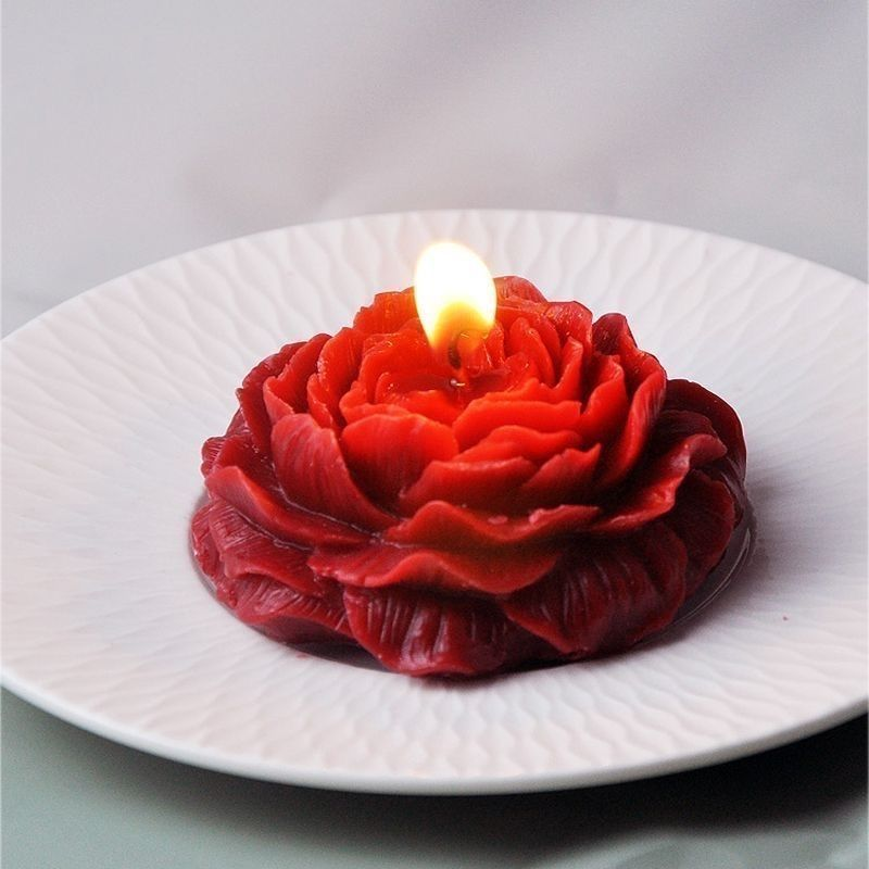 Roses and Peonies Handmade Aromatherapy Candles, Ideal Romantic Gifts