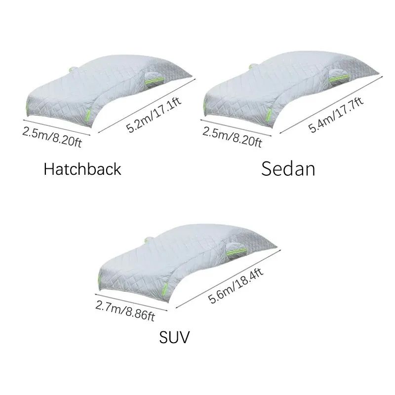Universal Hail Protection Car Cover Waterproof All Weather Full Cover