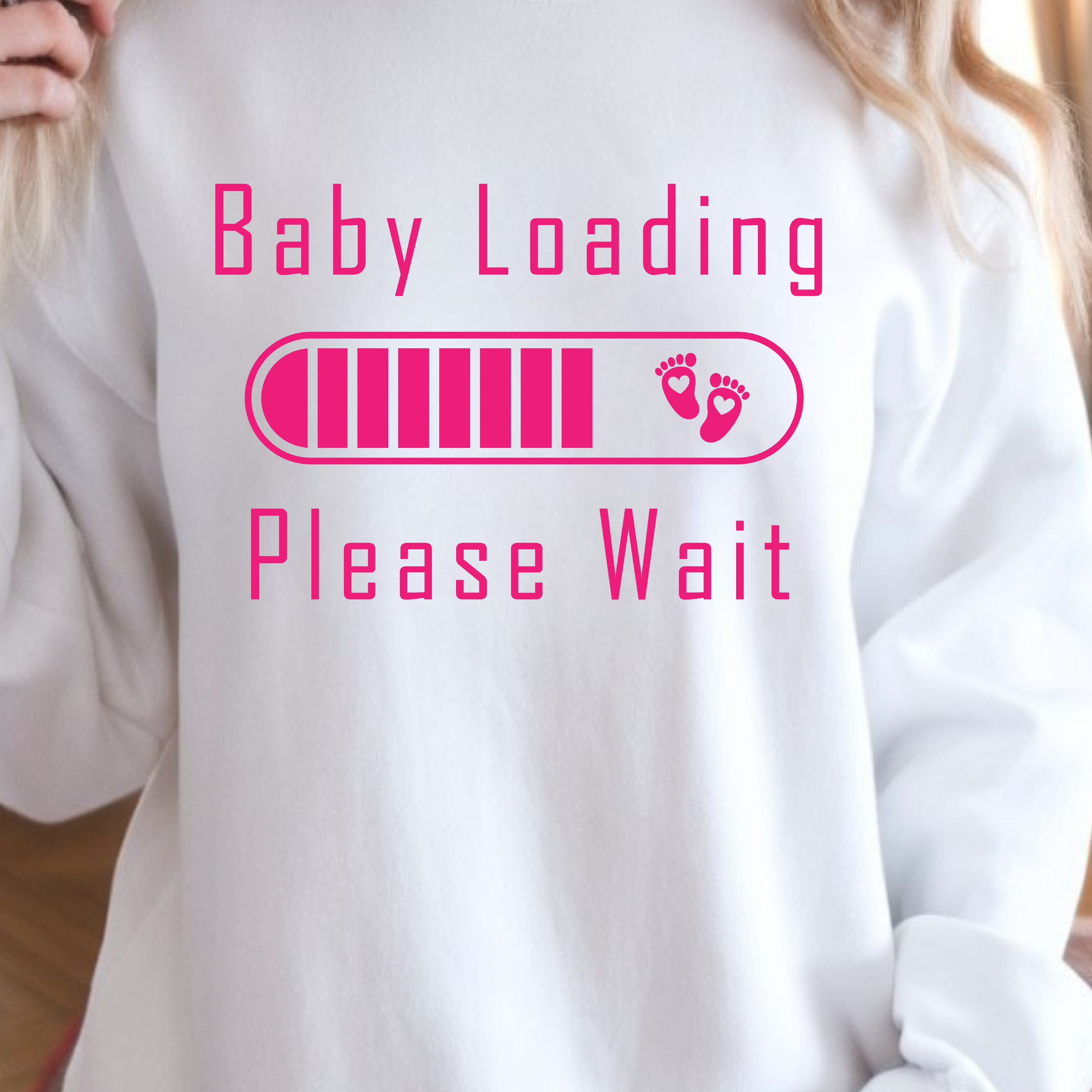 Baby Loading Please Wait Shirt, Expecting Mom Shirt, Pregnancy Announcement Tee