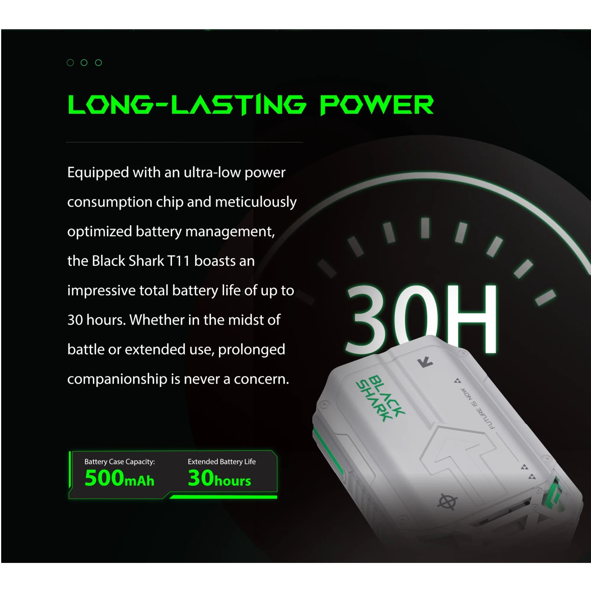 Black Shark T11 TWS Wireless Earbuds with Active Noise Cancellation