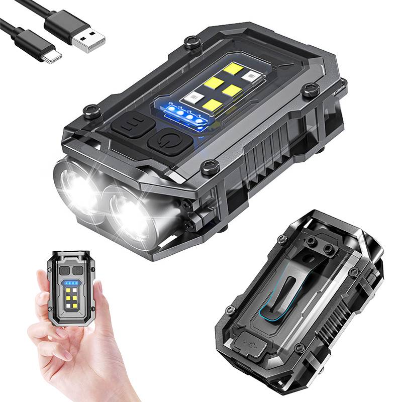 Super Bright Mini LED Keychain Flashlight Magnetic & Rechargeable