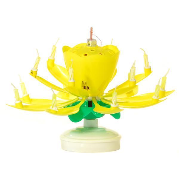 Blooming Musical Flower Birthday Candle - Magic Lotus Candle