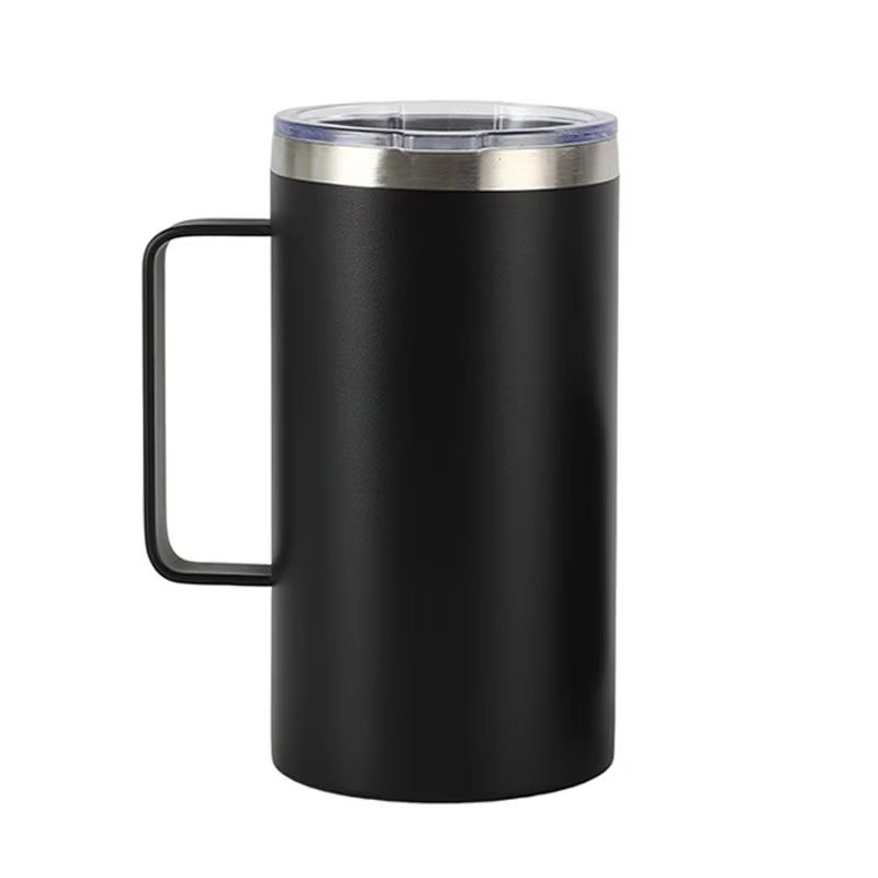 23 fl oz Stainless Steel Travel Thermos Mug - Leak Proof Insulated Vacuum Flask