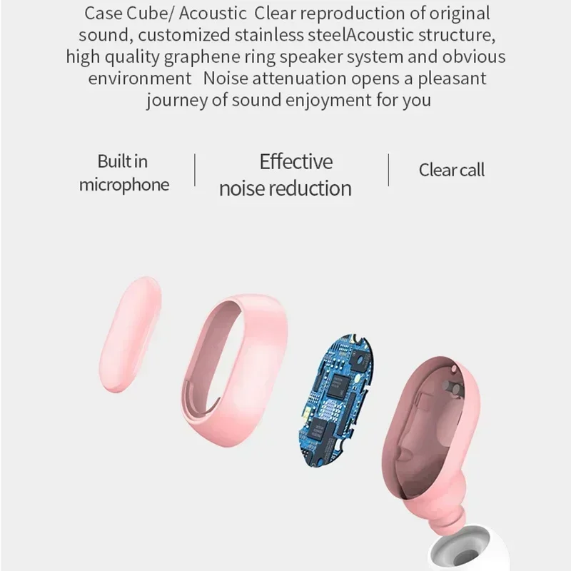 TWS Bluetooth Earbuds with Mic Wireless Stereo Earphones