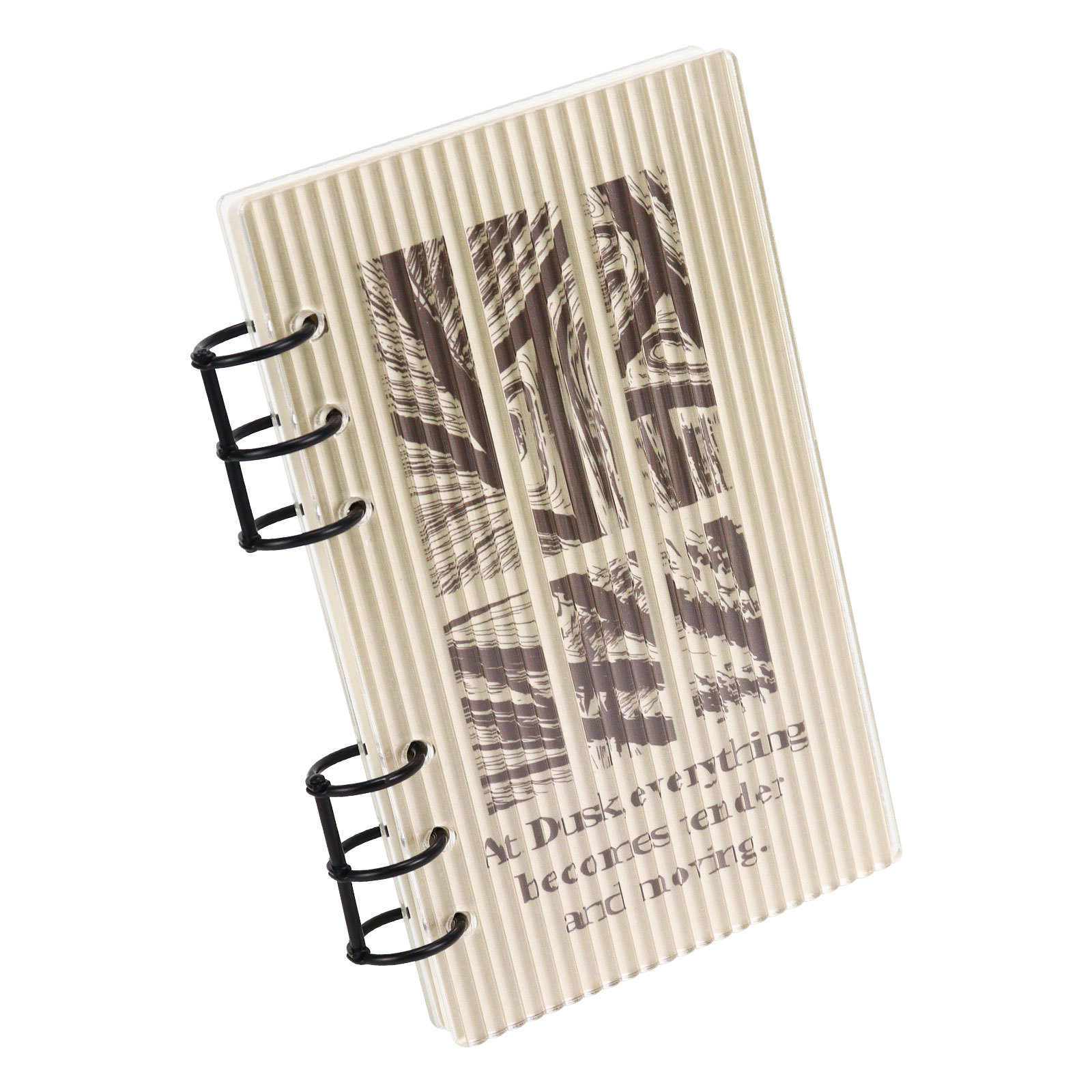 Frosting Thick Line Acrylic Loose Leaf Binder, Account Book Journal Planner, Office Stationery Supplies for Organizing