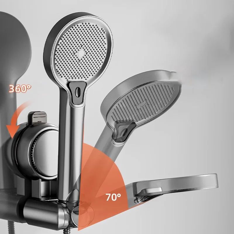 Adjustable Shower Head Holder Suction Cup Wall Mount Bracket