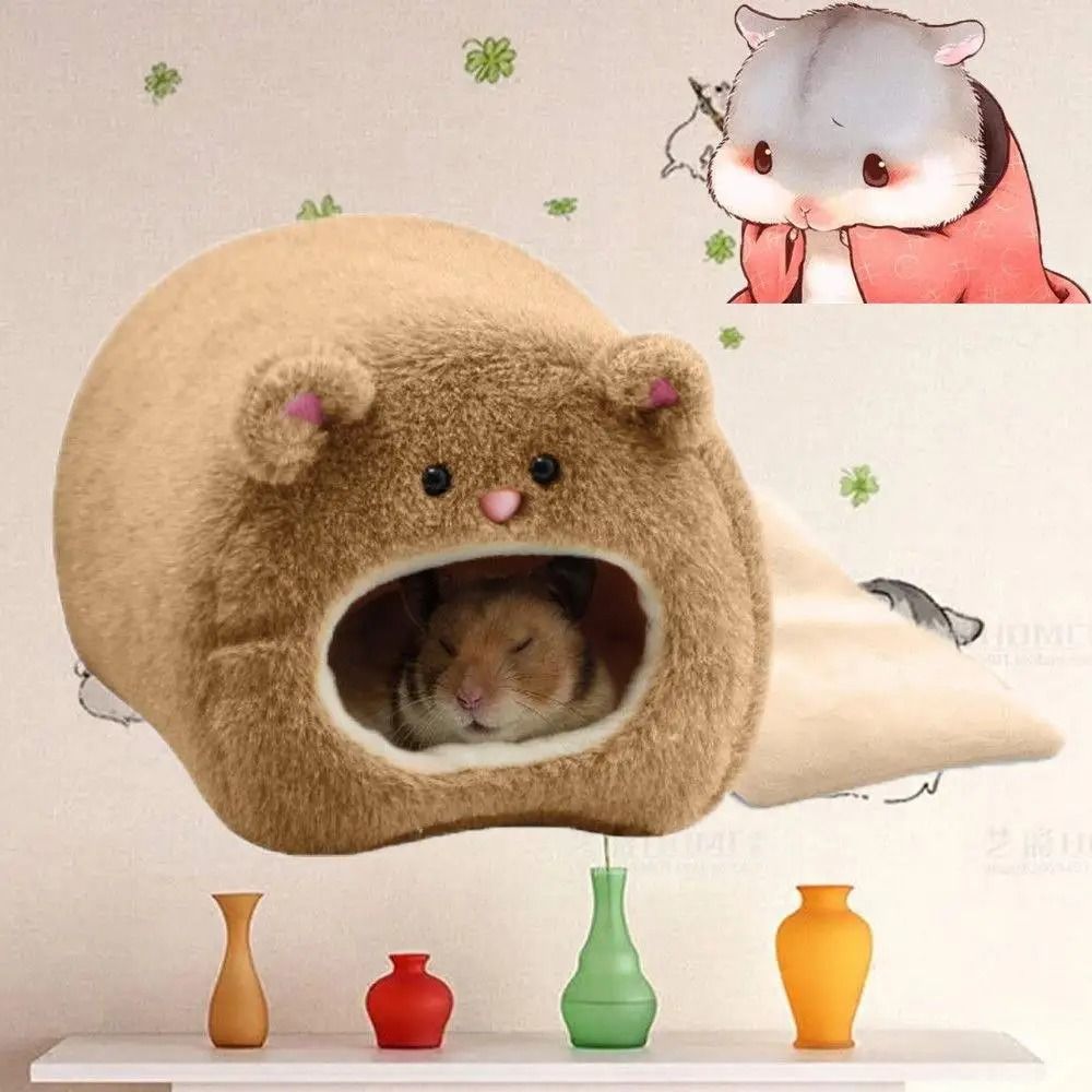 Hamster Soft Warm Bed and Rat Hammock – Winter Pet Cage House Hanging Nest