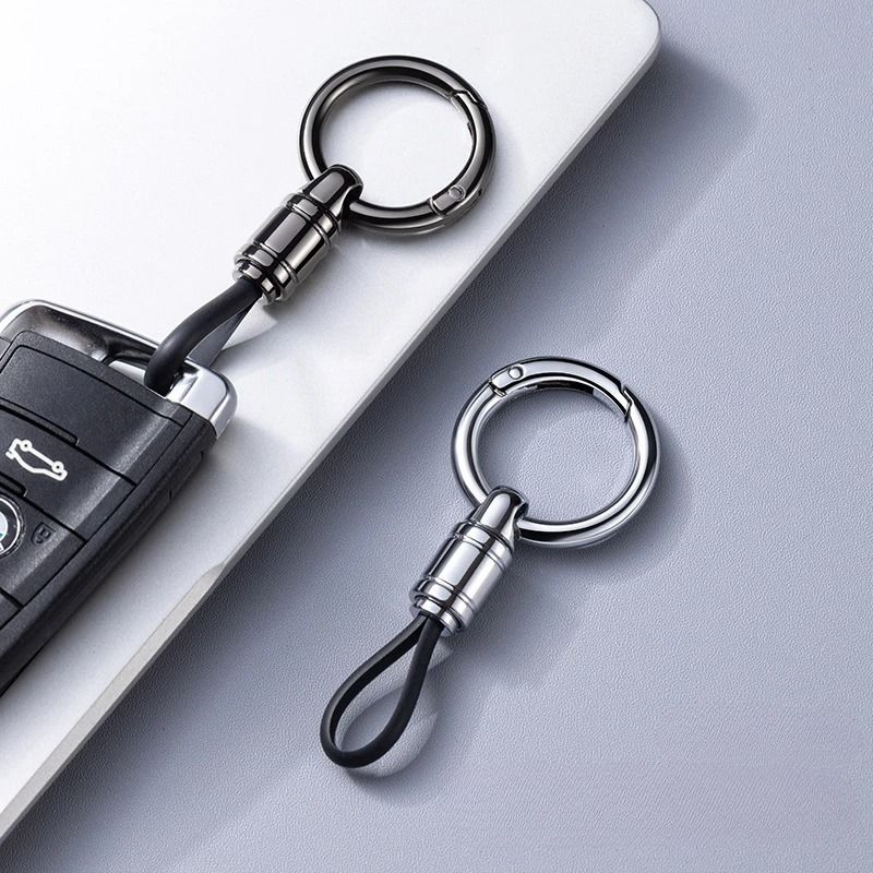 Metal Car Key Chain Pendant with Waist Hanging Buckle