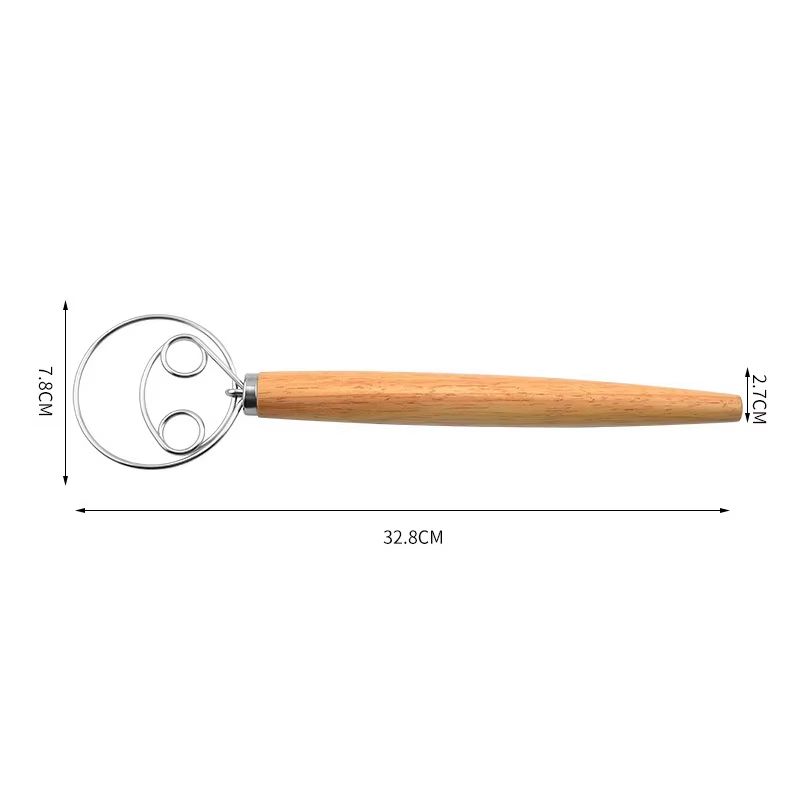 LMETJMA Premium Stainless Steel Bread Lame with Wooden Handle and Replacement Blades