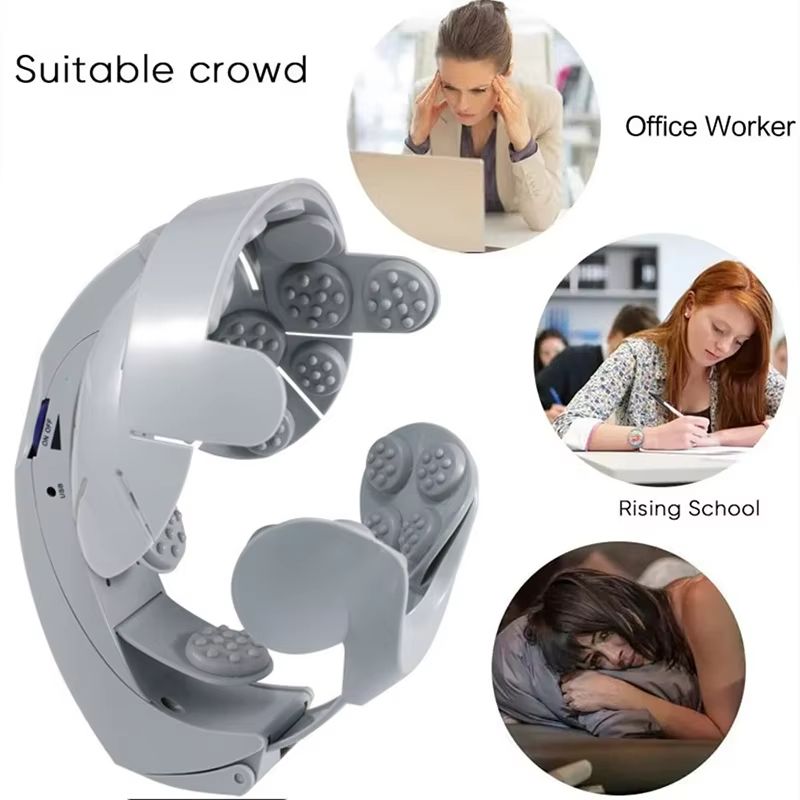 Multifunctional Electric Scalp & Head Massager – Portable Rechargeable Relaxation Tool