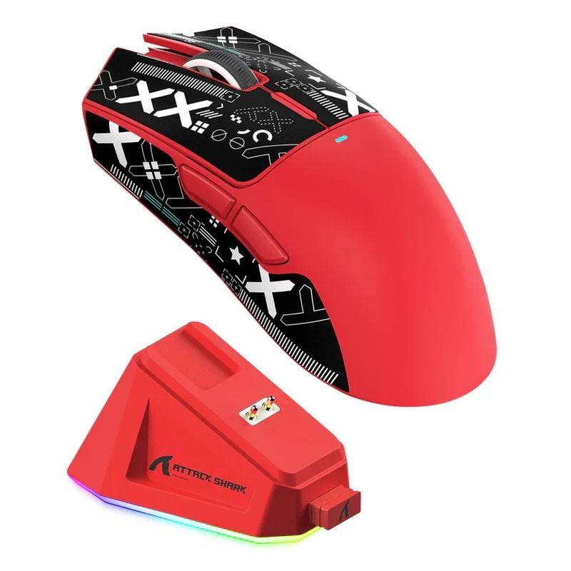 Ultralight Tri-Mode Wireless Gaming Mouse | 22K DPI & RGB Magnetic Charging Dock