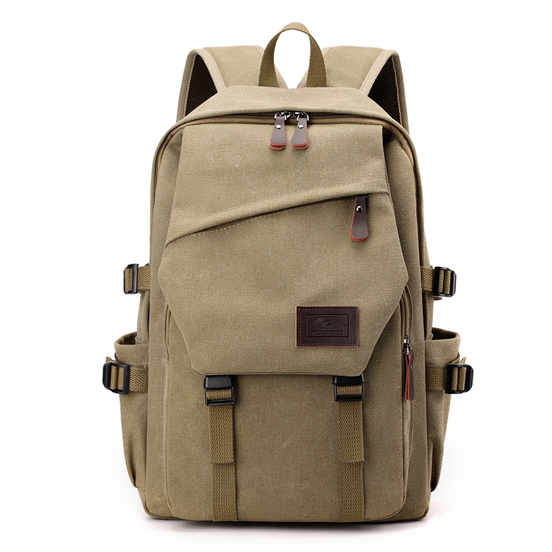 Mens Large Capacity Travel Backpack with Adjustable Straps and Multi Compartments