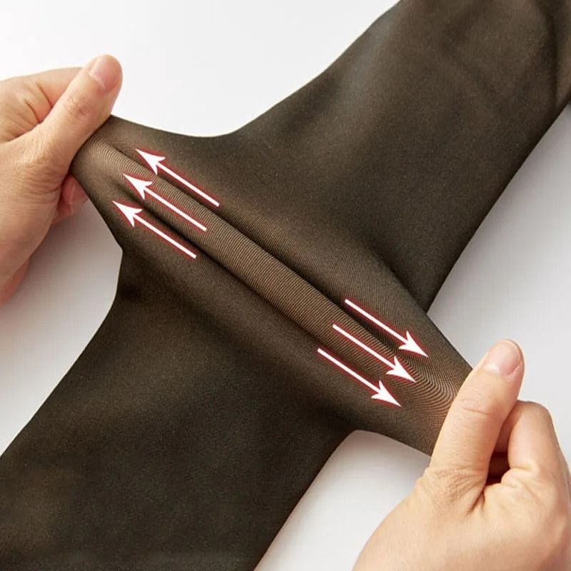 Thick Thermal Tights Women Warm Winter High Waist Translucent Fleece Lined Pantyhose