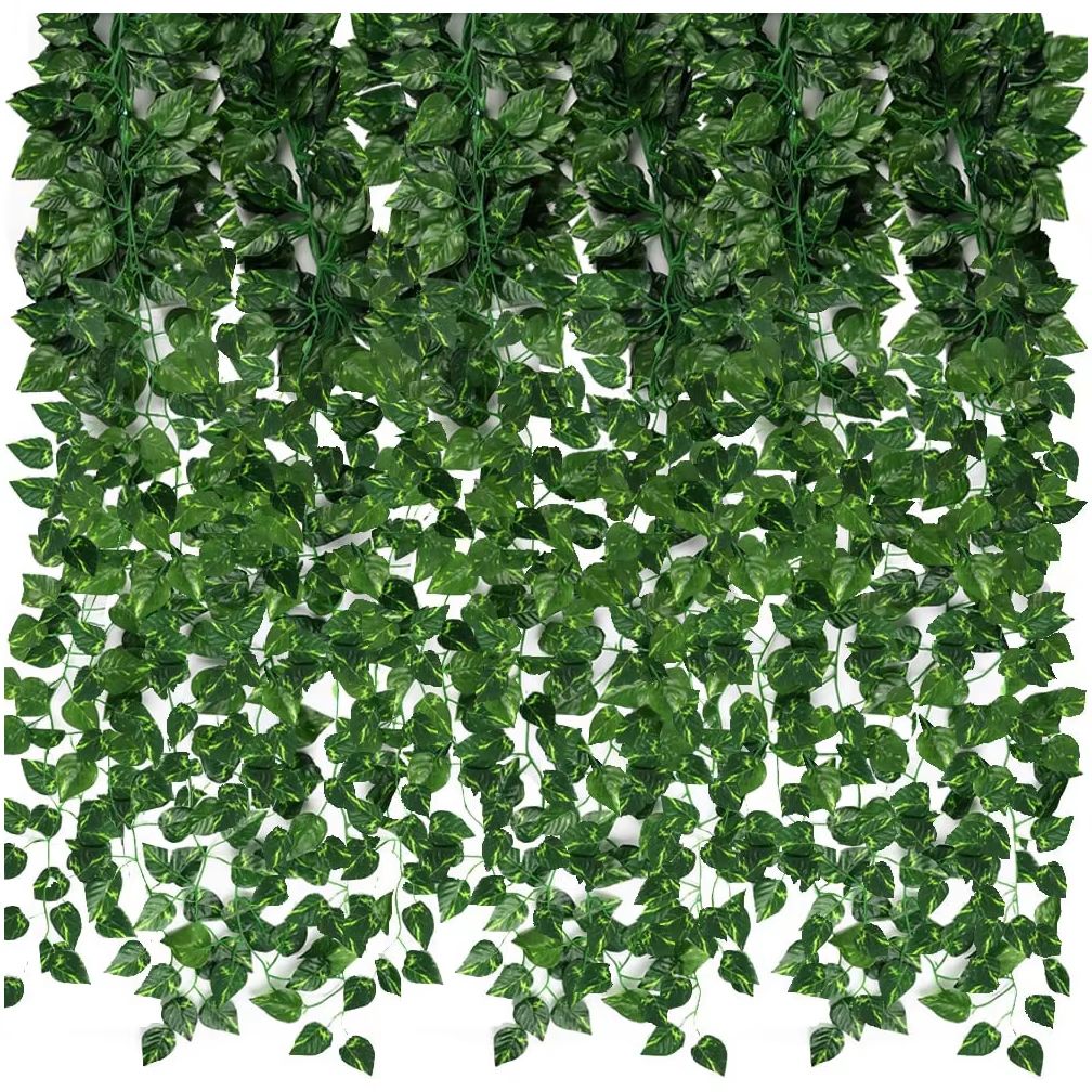 Realistic Artificial Ivy Leaves Garland Set for Wall and Event Decor