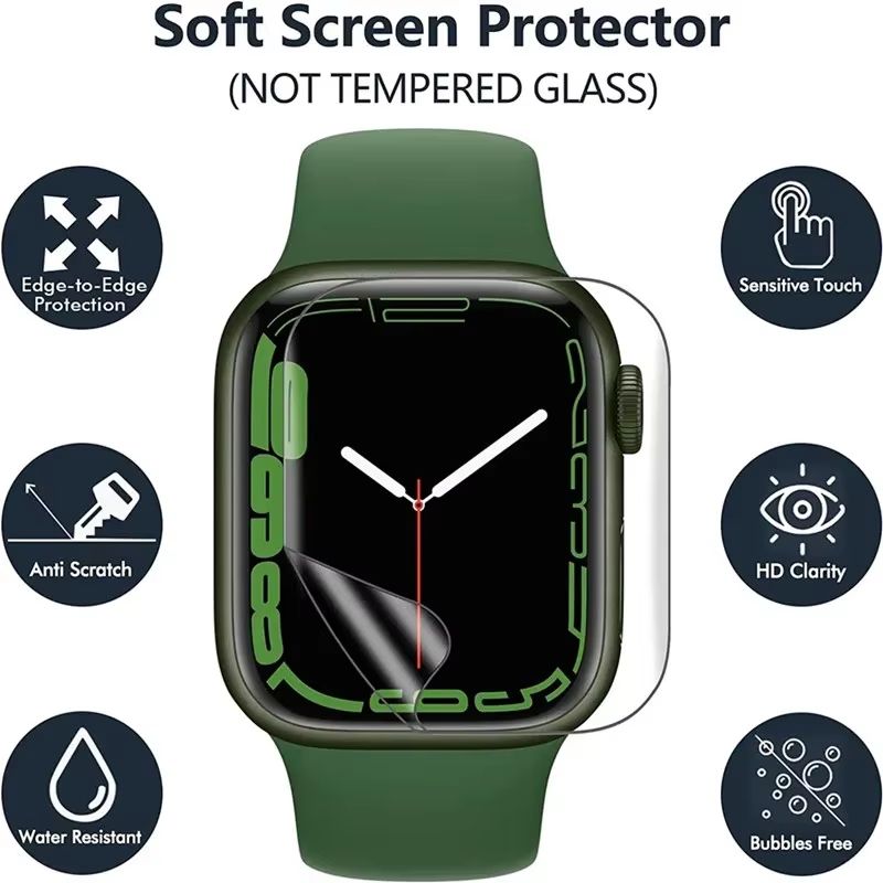 5-Piece Hydrogel Screen Protector Film for Apple Watch Series and Ultra Models