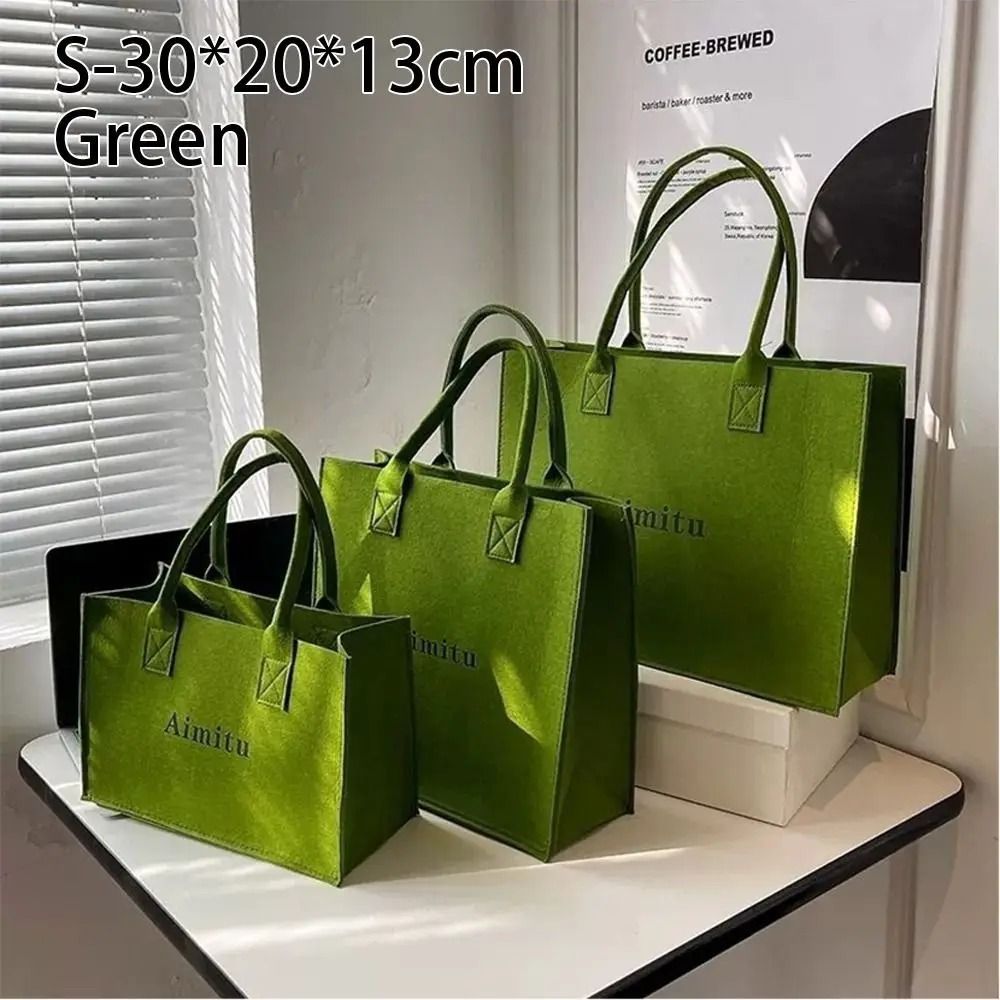 Felt Shoulder Bag – Simple Large Capacity Crossbody – High-Yield Logistical Interaction Hub