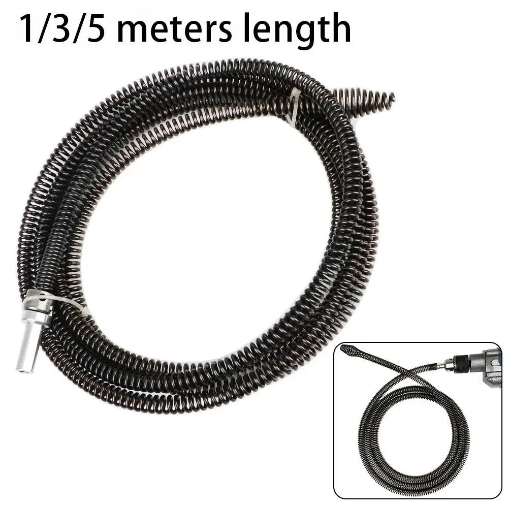 Electric Drill Drain Cleaner Tool Flexible Pipe Dredging Snake for Sink Clogs