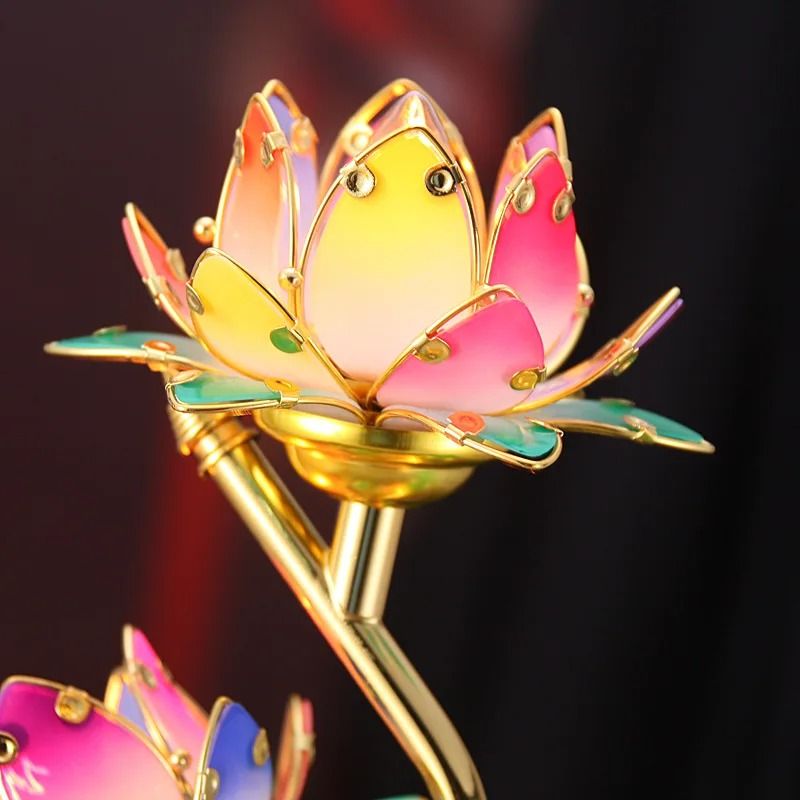 Colorful S-Shaped Lotus Lamp