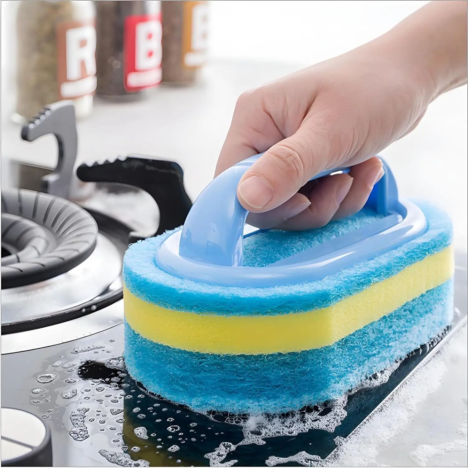 High-Density Kitchen & Surface Cleaning Brush