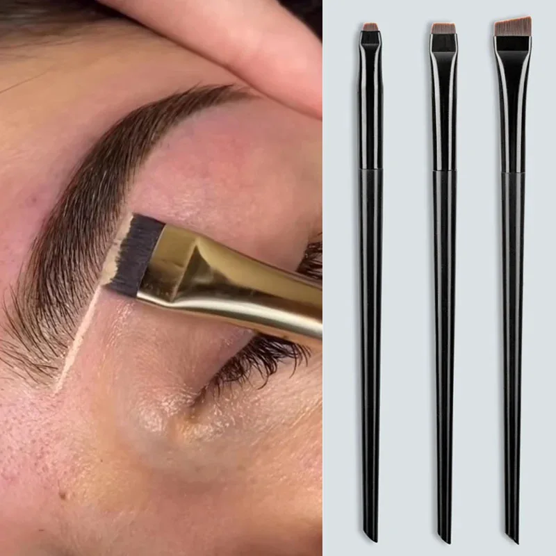 Portable Eyebrow Mapping Tool, Blade Eyeliner Brush Eyebrow Brushes, Brow Lamination Brush Fine Eye Liner Eyebrow Tools