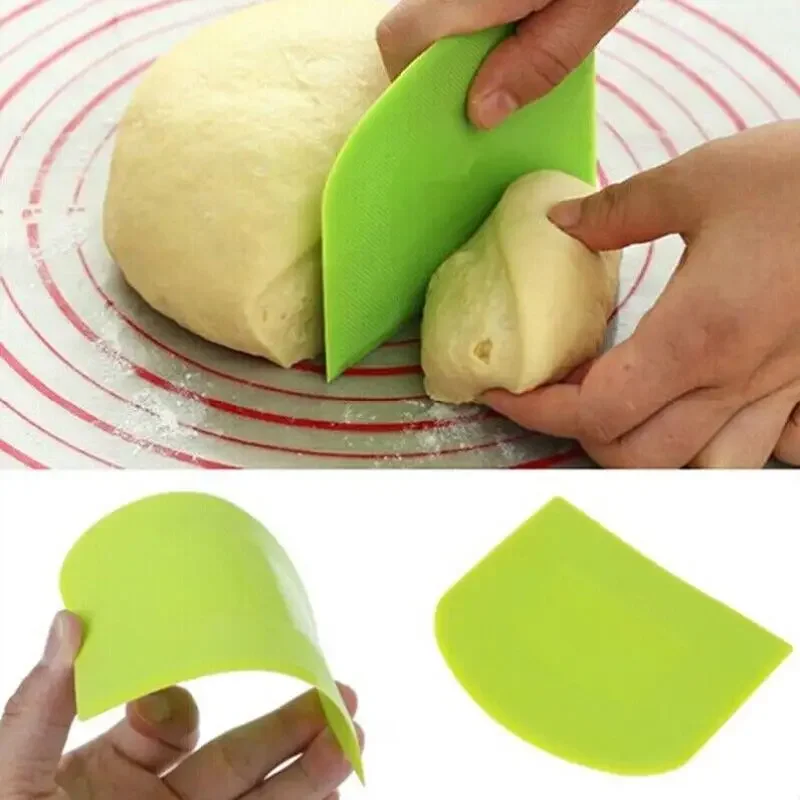 Plastic Dough Cutter & Pastry Spatula Set for Cake Pizza & Fondant Versatile Kitchen Tool for Baking