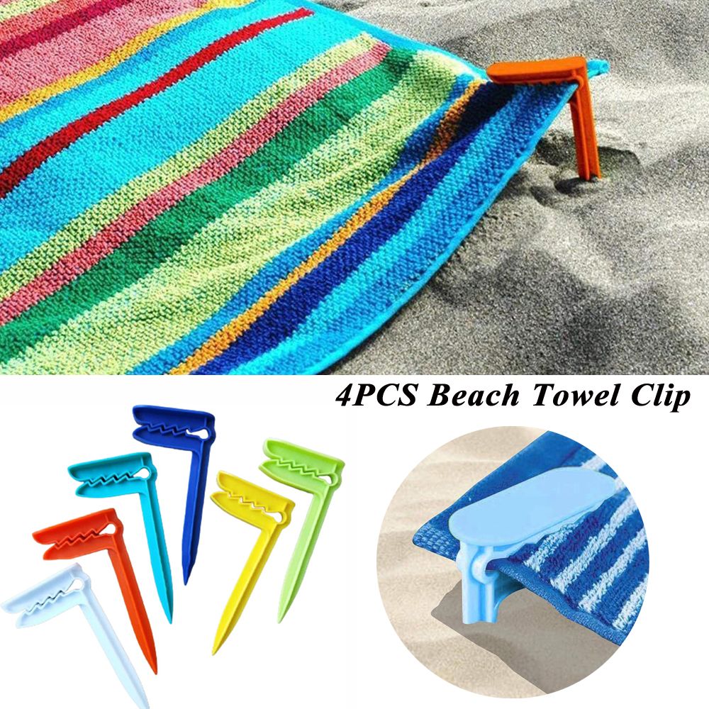 Heavy Duty Beach Towel Clips Windproof Towel Holders Outdoor Camping Clothespins Set