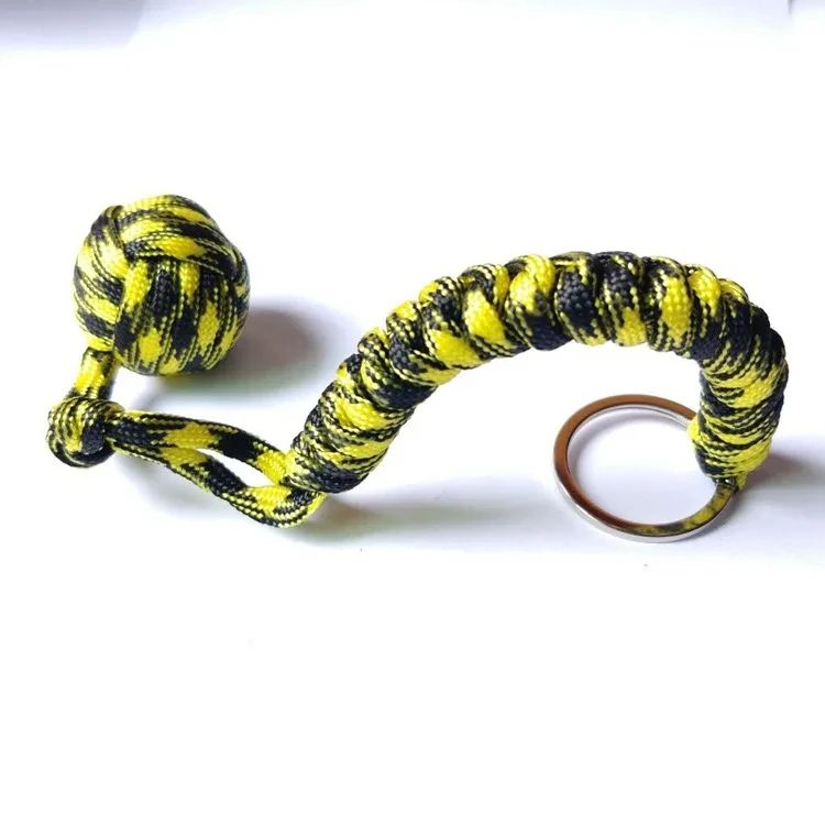 Monkey Fist Steel Ball Self Defense Keychain