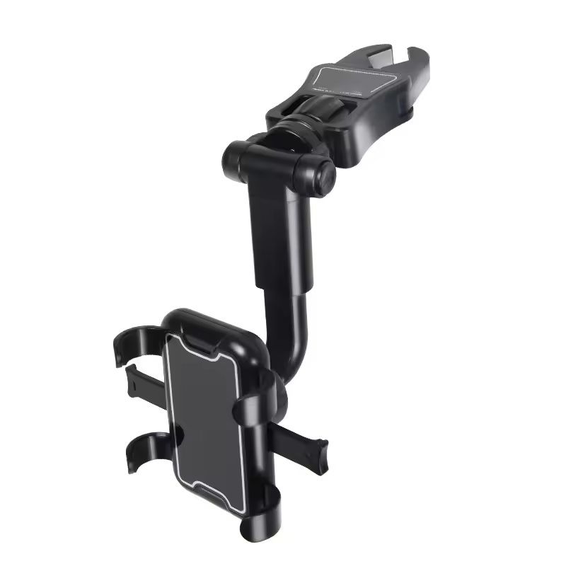 360 degrees Car Phone Clip Mount Flexible Rearview Mirror Mobile Holder for iPhone & Android
