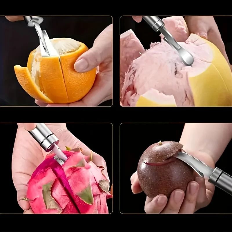 Stainless Steel Citrus Peeler with Ergonomic Handle