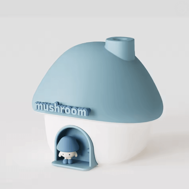 MistyGlow Mushroom House Mini Humidifier with Essential Oil Diffuser and Night Light