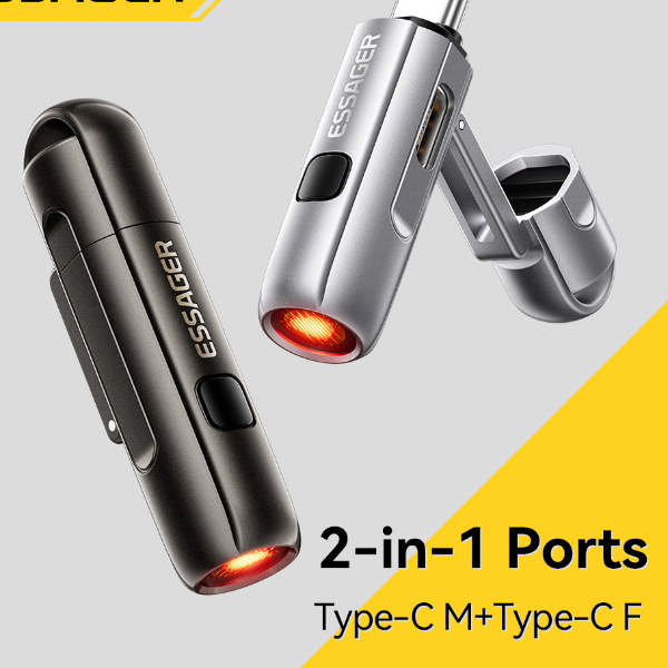 Essager USB C Lighter with Air Blower Portable Windproof Camping Tool