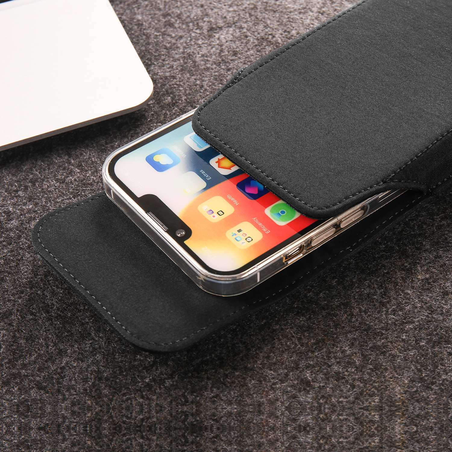 Universal Rugged Nylon Phone Holster with Secure Belt Clip and Loop