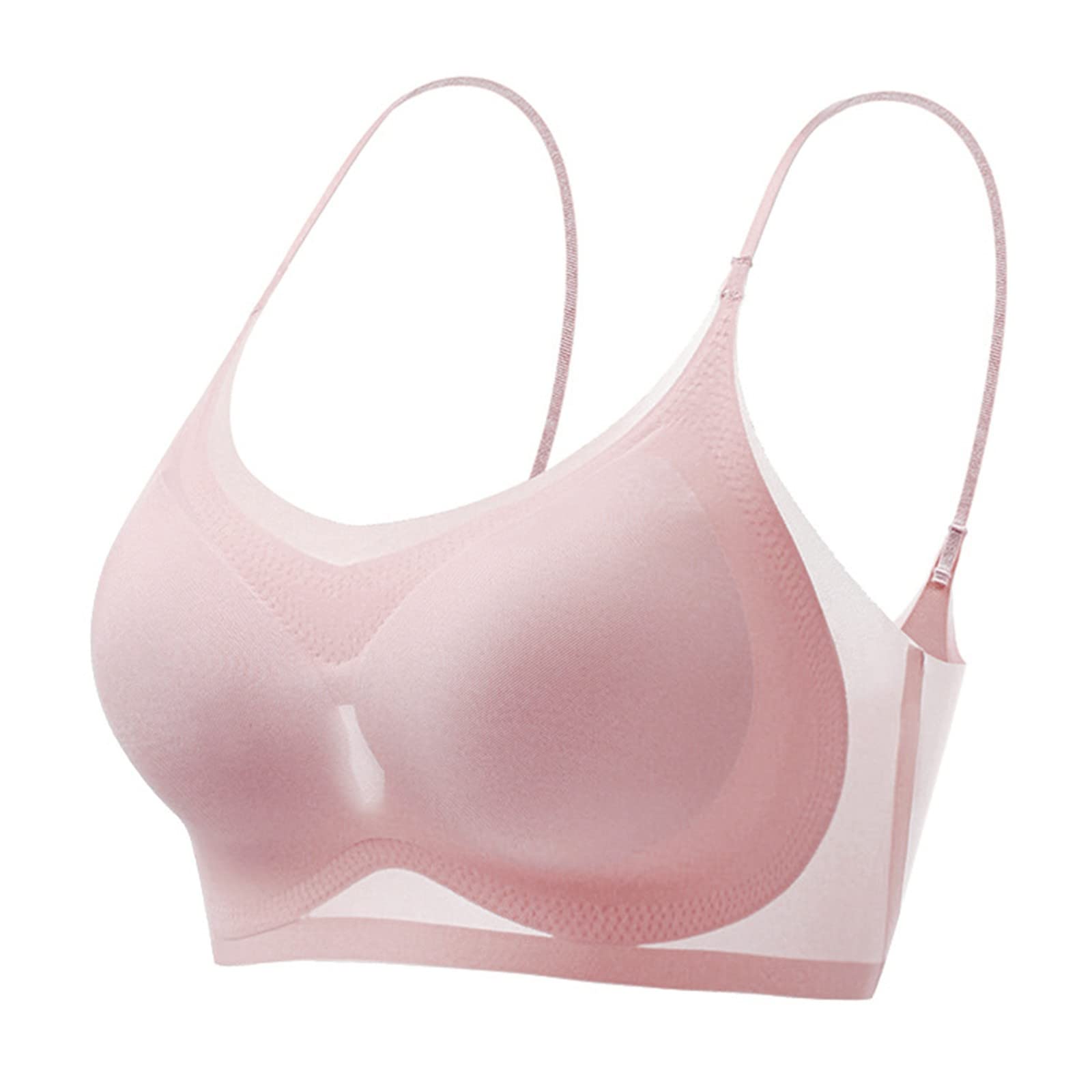 Summer Seamless Ultra-Thin Ice Silk Bra Women, Sexy Push Up Bra Intimates, Wireless Bralette Underwear Air Cooling