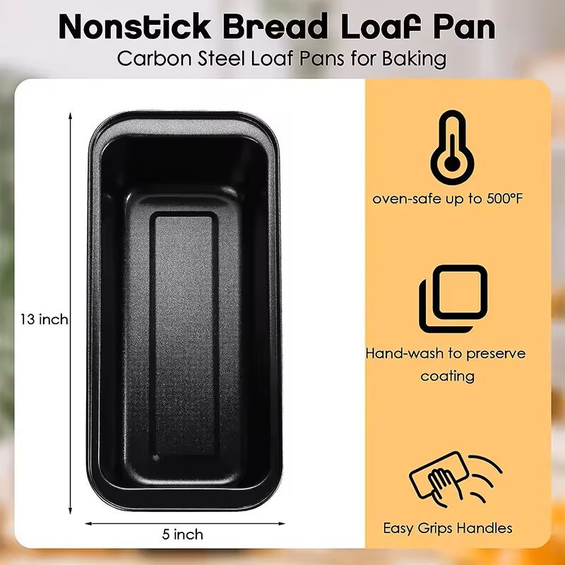 Nonstick Carbon Steel Bread Loaf Pan for Baking and Meatloaf
