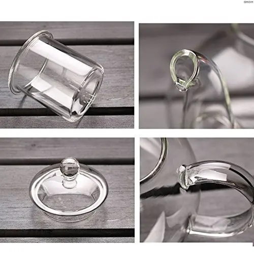 High Quality Heat Resistant Glass Tea Pot Practical Bottle Flower Tea Cup Glass Teapot with Infuser Tea Leaf Herbal