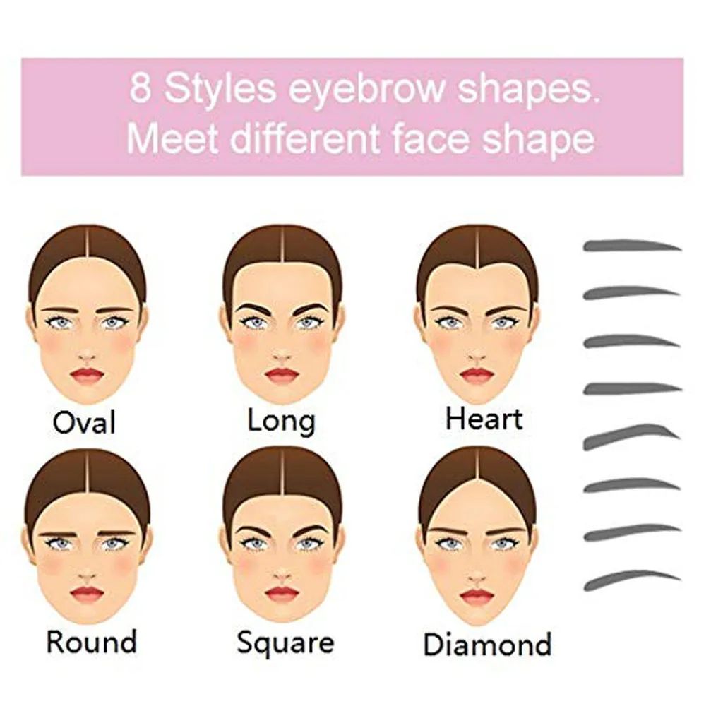 BrowPerfect 8-in-1 Eyebrow Stencil Kit – Reusable Brow Shaping Template Set
