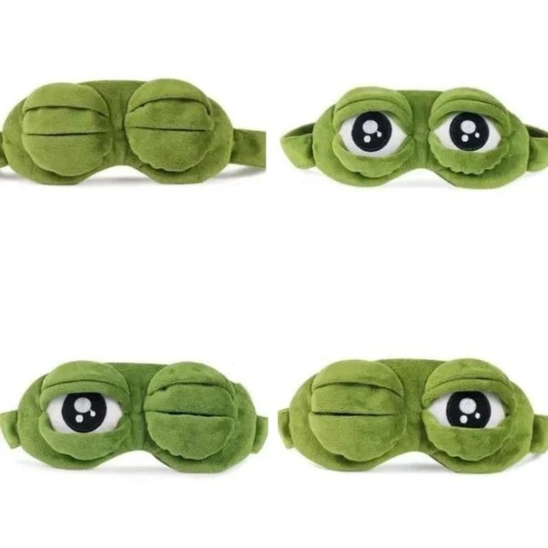 Hirigin Unisex Creative 3D Cartoon Frog Sleep Eye Mask
