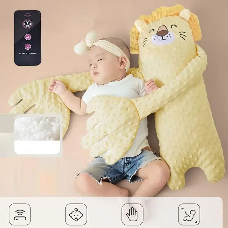 Remote Control Electric Baby Sleep Toy Cartoon Bear Plush Soother Pillow