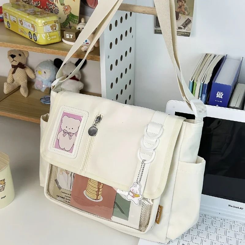 Y2K Harajuku Transparent Itabag Crossbody School Bag for Girls