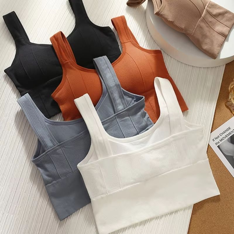 Seamless Push Up Sports Bra – Breathable Anti-Sweat Yoga Bra for Women, Shockproof Workout Crop Top