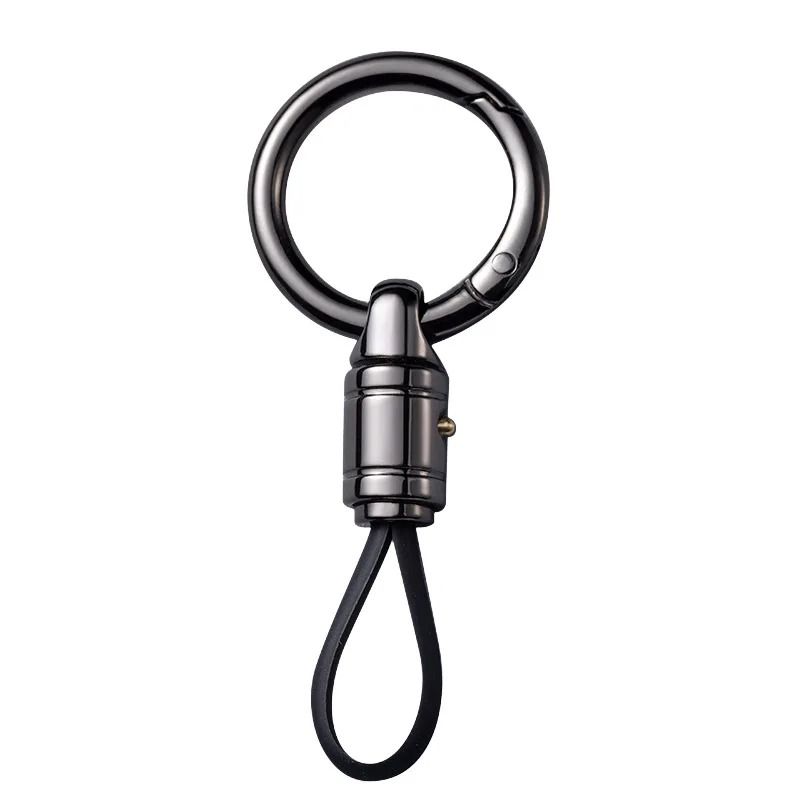 Metal Car Key Chain Pendant with Waist Hanging Buckle